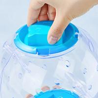 Bola De Ejercicio Para Hamsters Transparente Rueda De Correr Con Cuerda De Tracción Para Pequeños Animales De Compañía Suministros De Mascotas 14cm/18cm - details 5