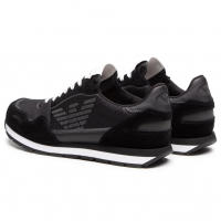 Emporio Armani Zapatillas Hombre Negro Blanco X4X537 XM678 N639 - details 3