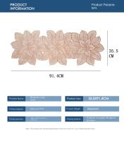 Mantel Individual De PVC Dorado Zijinhua Con Diseño De Encaje Y Almohadilla De Comedor Lujo Ligero Resistente a Altas Temperaturas - details 0