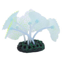 Decoraciones De Acuario Simulación De Mundo Submarino Luminoso De Silicona Coral Falso Fluorescente Anémona De Mar Colorida Para Jaula De Peces - details 14