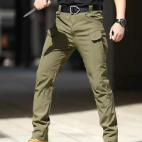 Pantalones Tácticos Para Hombre Exterior Multi Bolsillos Cargo Resistente Al Desgaste Impermeable Pantalones De Camuflaje Para Senderismo Primavera Otoño - details 6