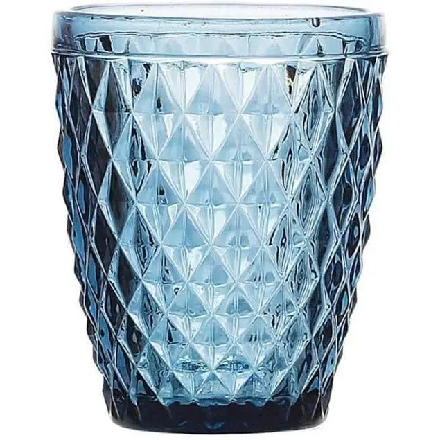 MAXHOME- Set 6 Vasos  SIDARI 270CC Morado,,Azul,Transparente - 1