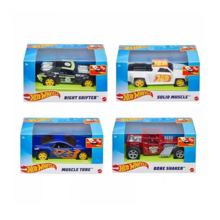 HOT WHEELS 1:43 RETROFRICCION PULLBACK 1 UNIDAD - 1