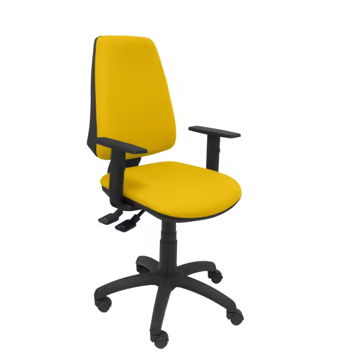 Silla de Oficina Ergonómica Piqueras Y Crespo con Brazos Ajustables y Tapizado en BALI Amarillo - 1