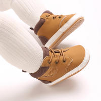Zapatos Para Bebé 0-18 Meses Niño Y Niña Suéter De Cuero PU Suave Suela De Goma Antideslizante Zapatos Casuales Para Todoterreno - details 6