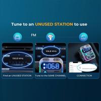 Transmisor FM Bluetooth Para Radio De Coche Con Doble Micrófono Para Llamadas Manos Libres Sin Cables Reproductor MP3 Soporte Carga Rápida - details 9
