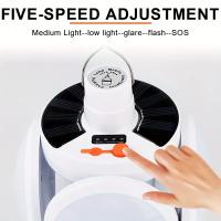 Luz solar portátil, bombilla LED portátil recargable por USB con indicador de batería para camping, senderismo, pesca y emergencia. - details 7