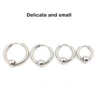 1 par de pendientes Unisex para Mujer, pendientes exquisitos de Maple inoxidable, joyería para Novias, Regalos para Posada, pendientes circulares de 12mm - details 3