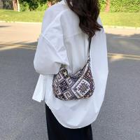 Bolso De Hombro Para Mujer En Lona Grande Capacidad Con Estampado Diseñador Bolso De Compras Reutilizable Casual Bandolera - details 13