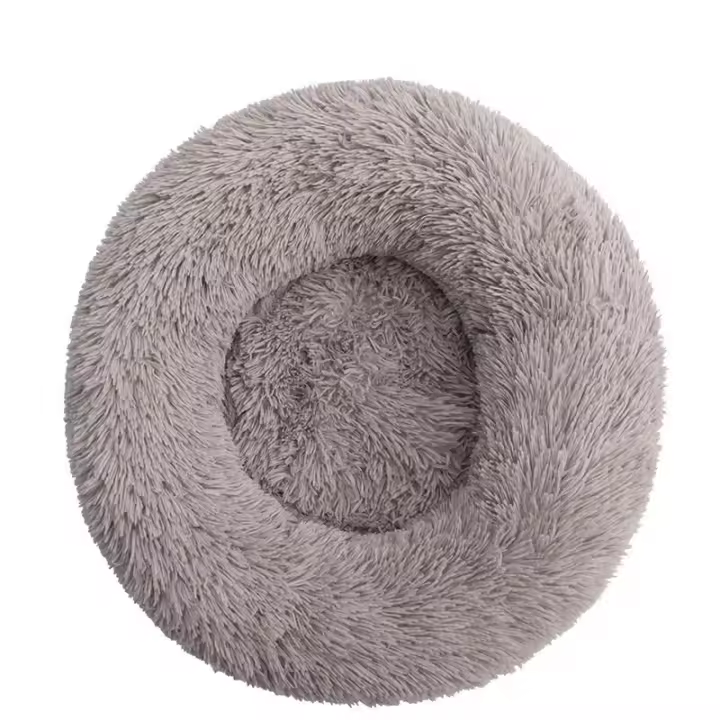 Cama para Gatos, Cojín Esponjoso, Suave y Lavable para Perros y Gatos (Beige, 80 cm), Sunny - 1