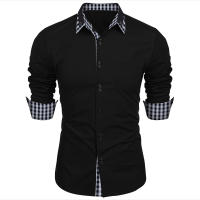 Camisa Rayada Para Hombre Otoño 2024 Estilo Casual De Negocios Manga Larga Con Botones Cuello En V Comodidad Y Estilo Para Oficina - details 3