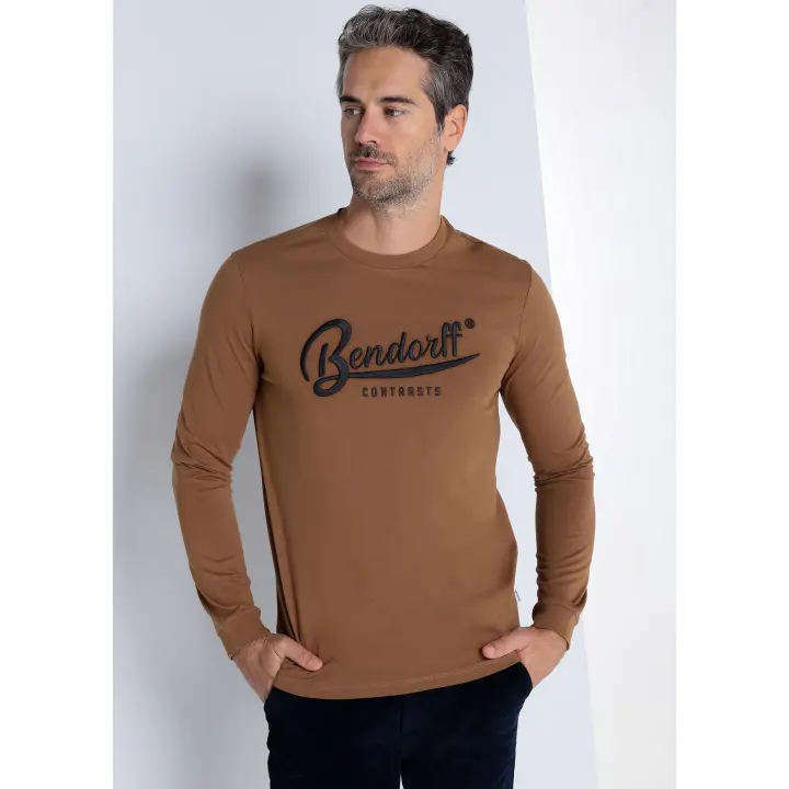 BENDORFF - Camiseta manga larga bordada en relieve - 1