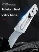 Cuchillo De Utilidad 6 En 1 Retráctil De Acero Inoxidable Multiusos Caja Cortador Resistente Al Agua Con Hojas Desmontables - details 4