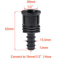 Conector De Barbaco De Riega Para Jardín 1/2 3/4 Hembra-Macho a 1 Pulgada Plástico PE Fijación De Tubo Irrigación BS - details 3