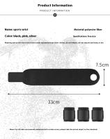 Brazalete De Soporte Para Hombres Y Mujeres Transpirable Para Deportes Como Gimnasio Voleibol Baloncesto Alivio Del Dolor De Tendón Y Articulaciones - details 2