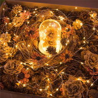 1Pack De Luces De Cadena Solar Con 100/200 LED Para Exteriores Impermeables Con 8 Modos Luz De Navidad Para Árbol Bodas Y Fiestas Decorativas - details 1
