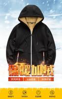 Nueva Chaqueta De Piel De Oveja Para Hombres 2024 Con Forro De Terciopelo Grueso Para Otoño E Invierno Ropa Deportiva Con Capucha Casual Cardigan Cálido - details 9