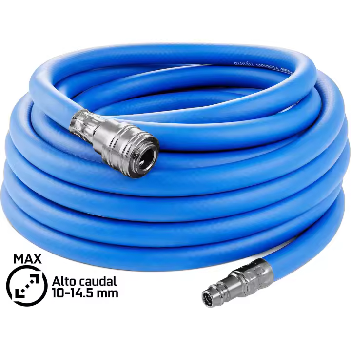 JOMAFA - Manguera de aire comprimido para compresor de aire Poliuretano 10 x 14.5 mm diámetro, 15 metros - 10474 - 1