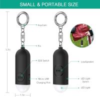 Pequeño, aprobado por la Policía, Con llave para Emergencias de pánico y Violación, para personas mayores y niñas (Negro) - details 4