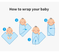 Manta De Seguridad Para Bebés Recién Nacidos Con Estampado De Animales Algodón Suave Y Transpirable Para Niños Y Niñas De 0 a 24 Meses Manta De Recibimiento Para Bebés - details 4
