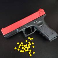 Pistola De Juguete Con Laser G17 Manual Carga De Bala Suave Para Niños Y Adultos Regalo De Cumpleaños Juego De Tiro Al Aire Libre - details 5