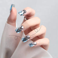 Parches De Uñas Con Patrón De Diamantes Bloque Material Plástico Decoraciones Para Enhanceamiento De Uñas Y Sequinias - details 8