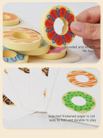 Juguete De Educación Montessori Puzzle De Donuts De Madera Para Niños Juego De Paletización Y Colores Aprendizaje Temprano Regalo Para La Guardería - details 9