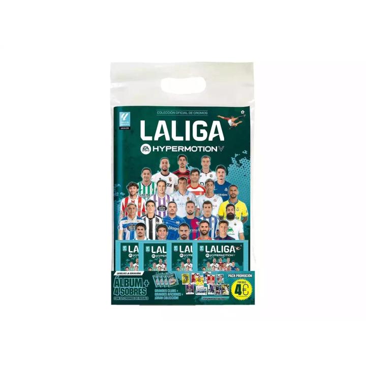 La Liga Hypermotion 25-26 Starter Pack Álbum con 4 Sobres Panini + 10 sobres