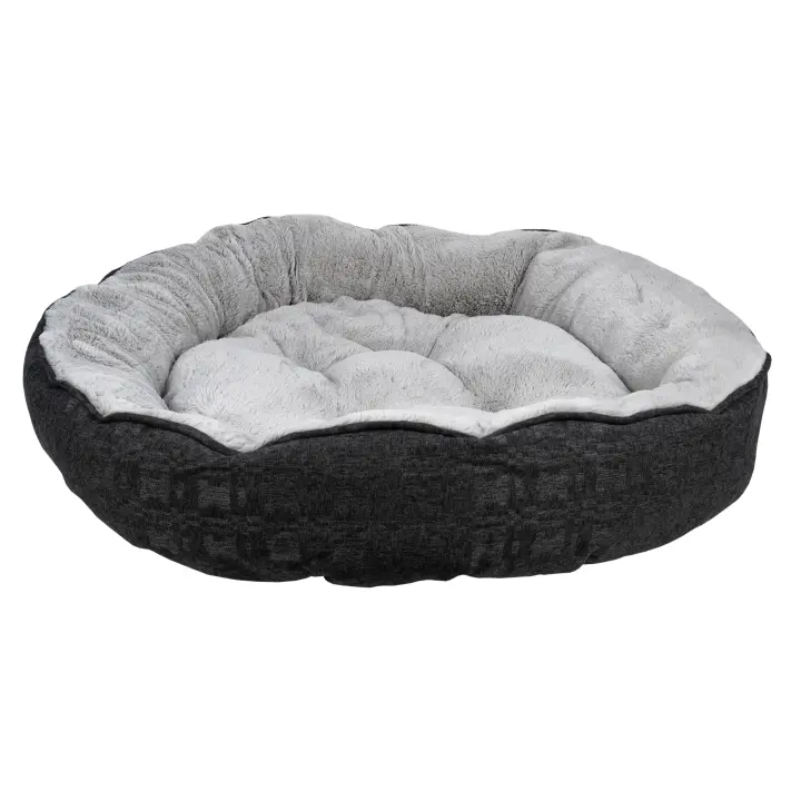 Cofan Cama Antiestrés para Mascotas | Modelo Bombón | Tamaño L | Color Gris | para Perros Medianos - 1
