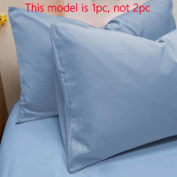 Funda De Almohada Mate De Color Sólido 1 Pieza Suave Y De Buena Calidad Para El Hogar Dormitorio Estilo Sencillo Y Elegante - details 4