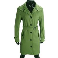 Abrigo De Mezclilla Para Mujer Invierno Cálido Chaquetas De Soltera Cuello Abajo Largo Ropa De Mujer Tipo De Cierre Doble - details 7