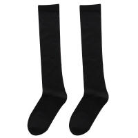 Simplejewel Pack De 3 Medias Largas Planas Para Mujer En Color Negro Y Blanco Medio 39cm Material Poliéster Estilo Sólido - details 3