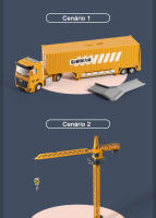 Juego De Juguetes De Vehículos De Ingeniería Para Niños Camión Excavadora Con Música Y Luz Coche De Estacionamiento De Aleación De Tractor Vehículo De Construcción Para Niños - details 12