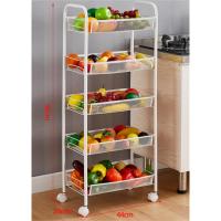Estante de almacenaje para cocina ,Torre deslizante , estante para baño, organizador de ahorro de espacio , con ruedas GIRA para frutas y verduras,FRUTERO - details 0