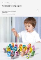 Juego De Pesca De Madera Para Niños Juguete Educativo Temprano Alfabeto Numérico Juego Interactivo Regalo Para Niños - details 1