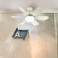 Ventilador De Techo Con Luz LED De 30W Base E27 Control Remoto 3 Modos De Iluminación Ajustables Alta Potencia De Viento Moderno - details 1