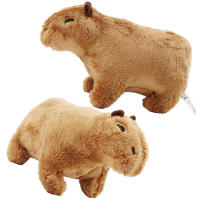 Juguete De Peluche De Capibara Simulación 18cm Suave Y Fluffy Regalo De Cumpleaños Para Niños Decoración Para Habitación Animal De Peluche Real De Alta Calidad - details 0