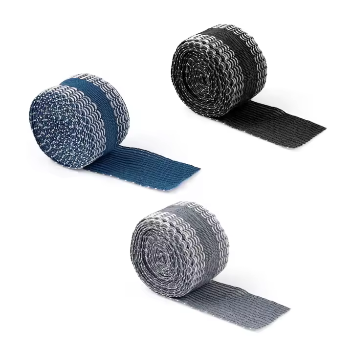 3 Pièces Thermocollante Adhésive, Polyester Bande D'ourlet Autocollante, Lavable et Nettoyable à Sec, Aucune Couture Nécessaire, Ruban D'ourlet Bande en 3 Couleurs, pour Jeans et Jupes - 1