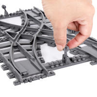 Bloques De Construcción MOC Creativo Para Niños Riel De Cruzación Y Curva De Vías De Tren Juguetes DIY De Bloques Pequeños Compatible Con Lego - details 2