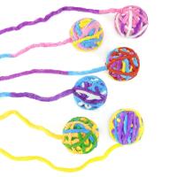 6 Pack Juguetes Para Gatos Interactivos Bolas De Lana De 20 Pulgadas Con Campana Pelota Grande De 2 Pulgadas Juguetes Para Gatos En Interiores - details 3