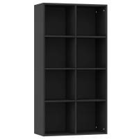 vidaXL Estantería/Aparador contrachapada 66x30x130 cm Blanco, Negro, Roble Sonoma Mueble Almacenaje Estantería para Oficina, Estudio, Dormitorio Estantería/Librería/ mueble de Almacenamiento - details 6