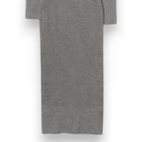 Vestido Tiffosi Chloe gris acero, midi con cuello alto y manga larga. - details 2