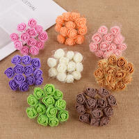 144pcs Encimera De Rosa De Encaje De 2cm PE Para Boda Decoración De Casa Scrapbooking Wreath Regalo De Oso De Peluche Flor Artificial - details 2