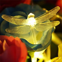 Luces De Hiedra De 40 LED Dragonfly Decorativas Luz Fae Tirada De Batería Para Decoración De Dormitorio Boda Navidad - details 2