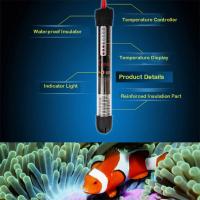 Calentador Submersible De Acuario Automático Para Tanque De Peces Con Temperatura Constante 25W/50W/100W/200W/300W Enchufe EU - details 1