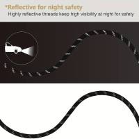Correa De Perro 6 Pies Larga Con Doble Manija Reflector Y Padded Para Control Seguridad Entrenamiento Resistente Y Segura Para Todas Las Estaciones - details 5