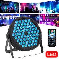 Luz De Escenario LED RGB 60 LEDs DMX512 Paralelo Plano Efectos Multifuncionales Estroboscópico Para Fiesta Boda DJ Disco - details 0