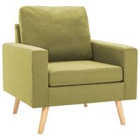 vidaXL Sillón de tela Gris claro, Gris oscuro, Marrón Sillon Dormitorio Sillon Comodos Silla Relax Sillón Sofá - details 5