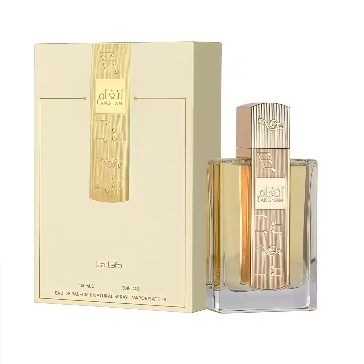 Lattafa Perfume Angham Para Mujer Eau de Parfum Original y Duradero 100ml Notas de Mandarina Jengibre Pimienta Rosa Praliné Lavanda Cacao Almizcle Ámbar Vainilla - 1
