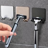 Soporte De Afeitadora De Acero Inoxidable 1/4X Para Baño Con Gancho De Almacenamiento Muro Para Hombres Accesorios De Baño Soporte De Afeitadora Sin Perforar Multifuncional - details 0